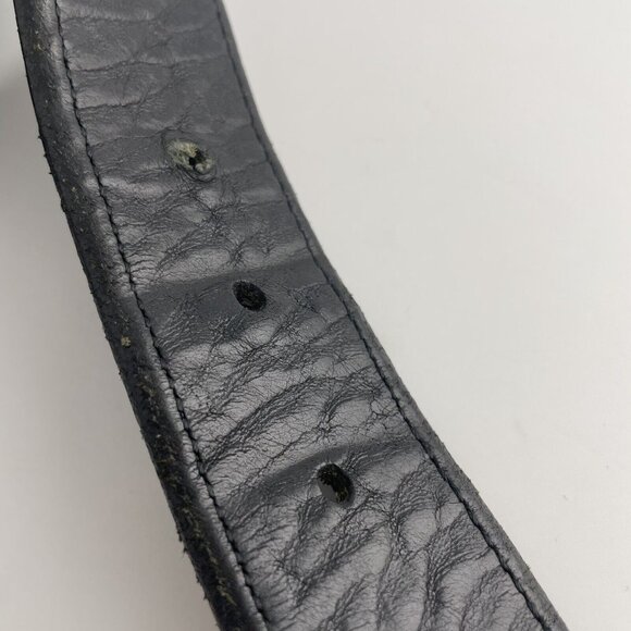 FOSSIL Men's Genuine Leather Black Belt w/Silver Metal Buckle Size 100/40 - Picture 15 of 15